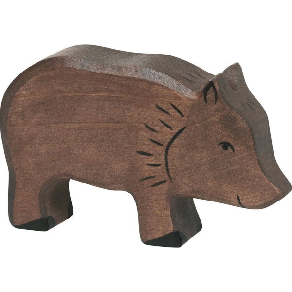 HOLZTIGER Wildschwein aus Holz