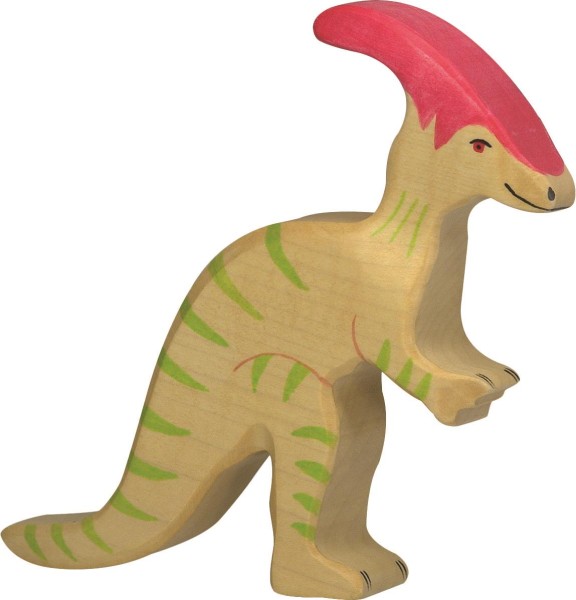 HOLZTIGER Parasaurolophus aus Holz