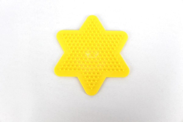 Hama Stiftplatte, kleiner Stern, farbig: gelb