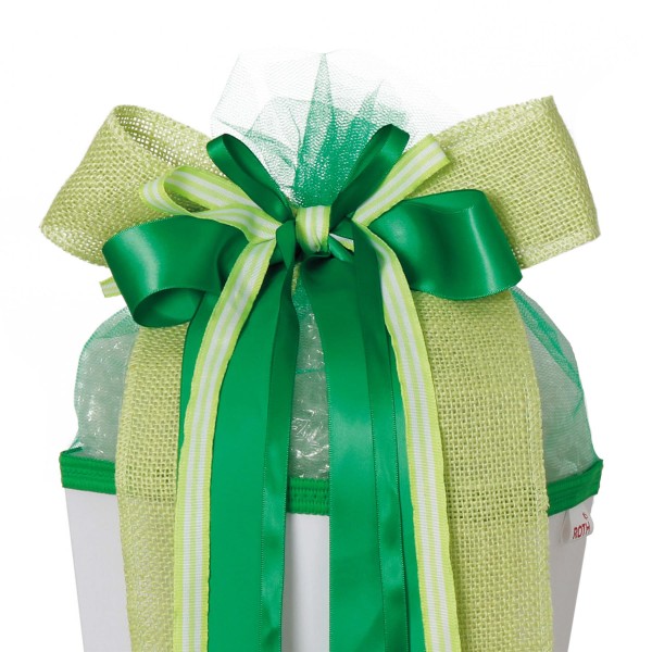 Roth Schleife &quot;Fresh Green&quot;, ca. 50x23cm, 70% Polyester, 20% Polyamid, 10% Stroh