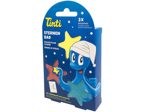 Tinti Sternenbad - Farbtabletten inkl. Sternenkarte zum Ausmalen