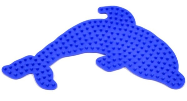 Hama Stiftplatte Delphin, farbig: blau