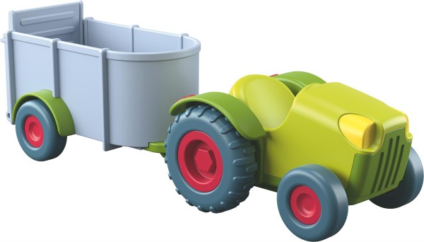 HABA Little Friends - Traktor mit Anhänger